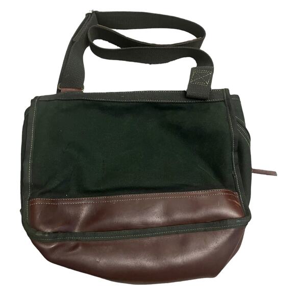Vintage Wintergreen Outdoor Prod Canvas Leather Messenger Bag Travel Made In USA - Picture 3 of 9